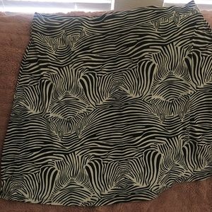 Zebra skirt
